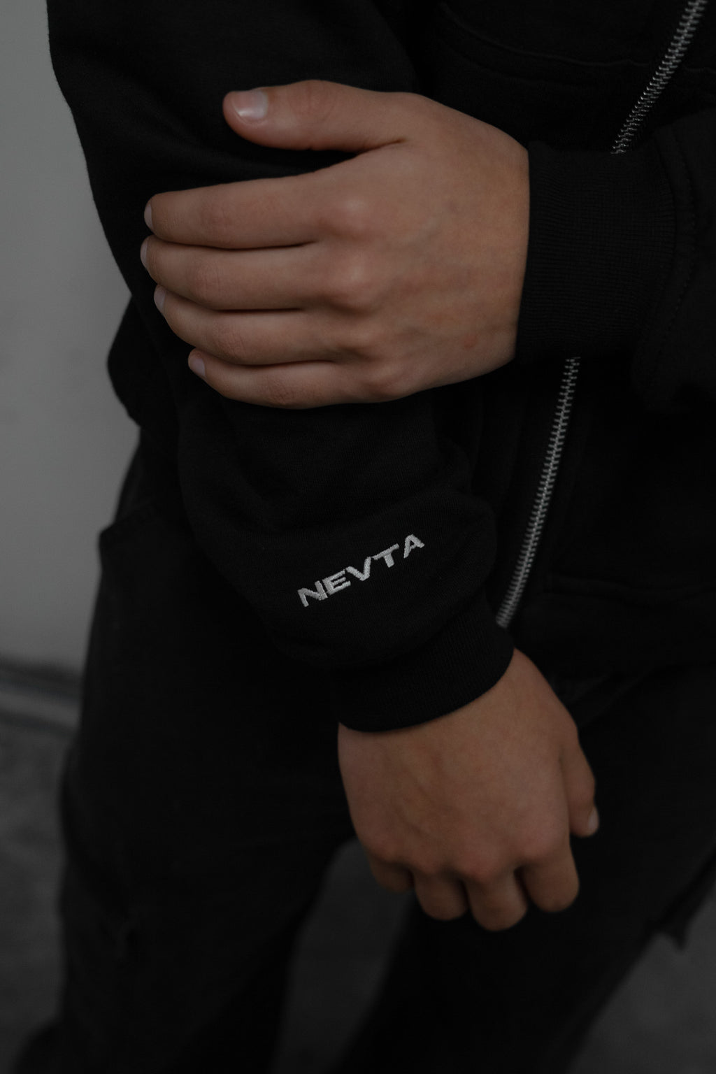 Zip Boxy Fit Hoodie